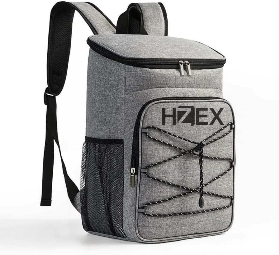 Travel Cooler Lunch Backpack, 25L or 25 Can Hiking Back Pack, Insulated Lunch Box Bag, Water Resistant Can Beach Cooler, Leakproof and Lightweight for Traveling, Fishing, Camping