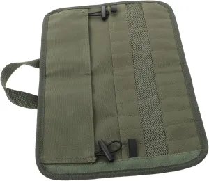 Travel Utensils Bag Portable Tableware Roll with Slots for Barbecue Camping Hiking and Outdoor Activities and Access for Cutlery and Tools