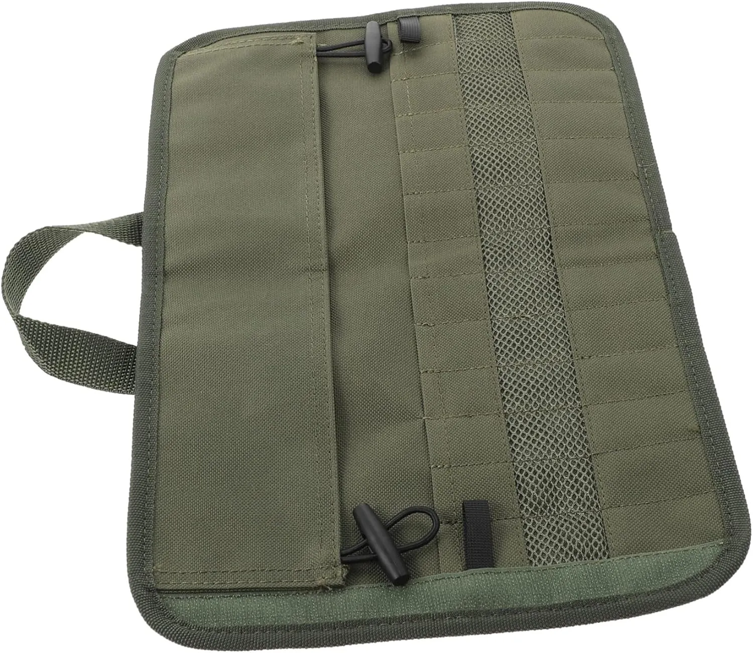 Travel Utensils Bag Portable Tableware Roll with Slots for Barbecue Camping Hiking and Outdoor Activities and Access for Cutlery and Tools