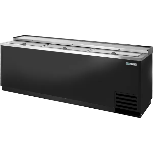 True TD-95-38-HC Solid Slide Lid Deep Well Horizontal Bottle Cooler with Hydrocarbon Refrigerant