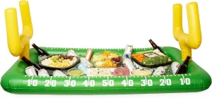 TrueZoo Football Field Inflatable Cooler for Parties, Drink Cooler, Party Supplies, Pool Party Decorations, 52"x 28", Set of 1