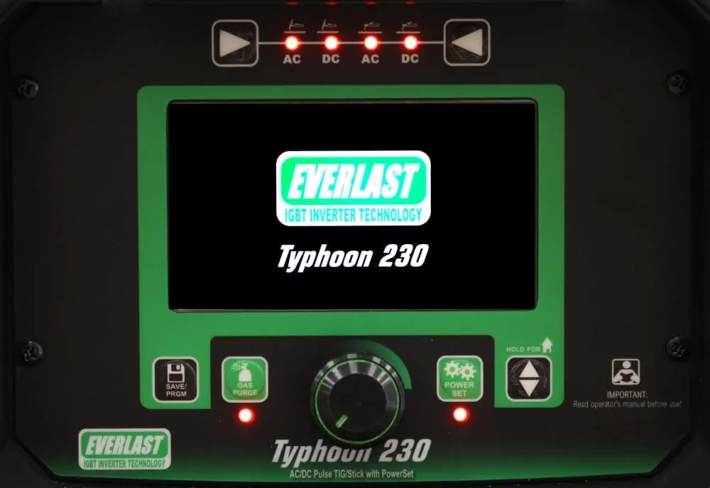 Typhoon 230 TIG/Stick Welder Machine - 120/240 Dual Voltage Welding Tool