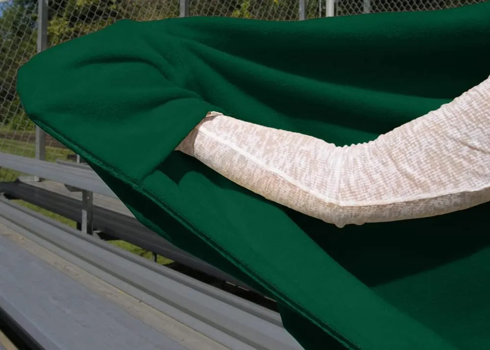 Ultimate SportsWrap - PATENTED - The Only WEARABLE Weatherproof/Stadium/Picnic/Sports Blanket, complete with Upper and Lower Zippers, Lined & Adjustable Hood and Inside Hand Warmers, 70" X 58"