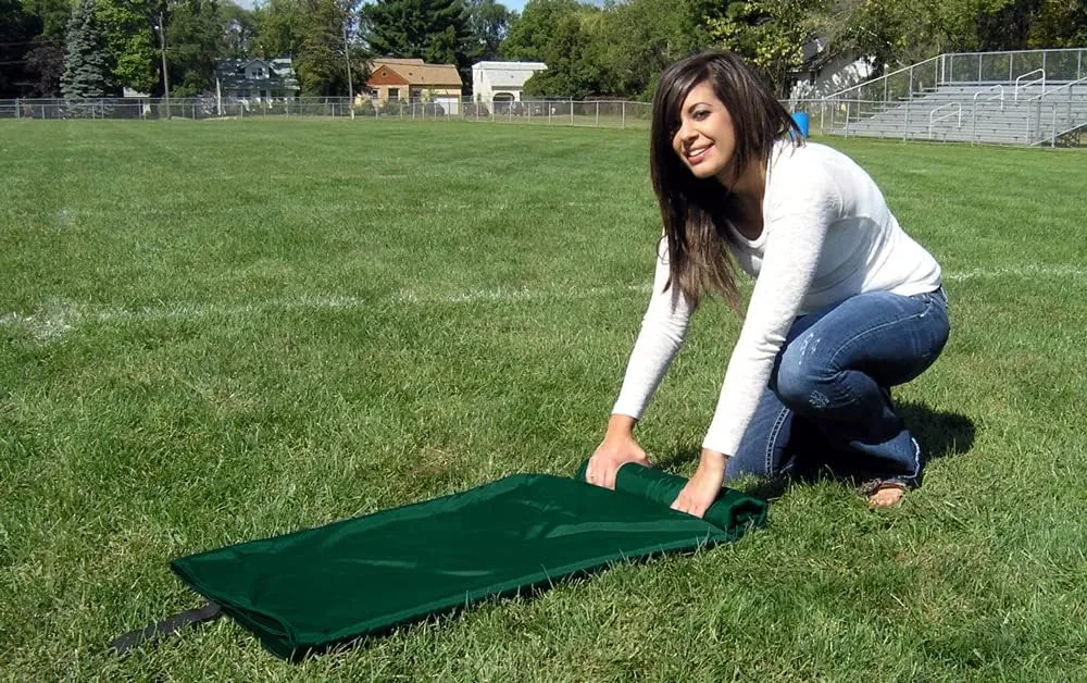 Ultimate SportsWrap - PATENTED - The Only WEARABLE Weatherproof/Stadium/Picnic/Sports Blanket, complete with Upper and Lower Zippers, Lined & Adjustable Hood and Inside Hand Warmers, 70" X 58"