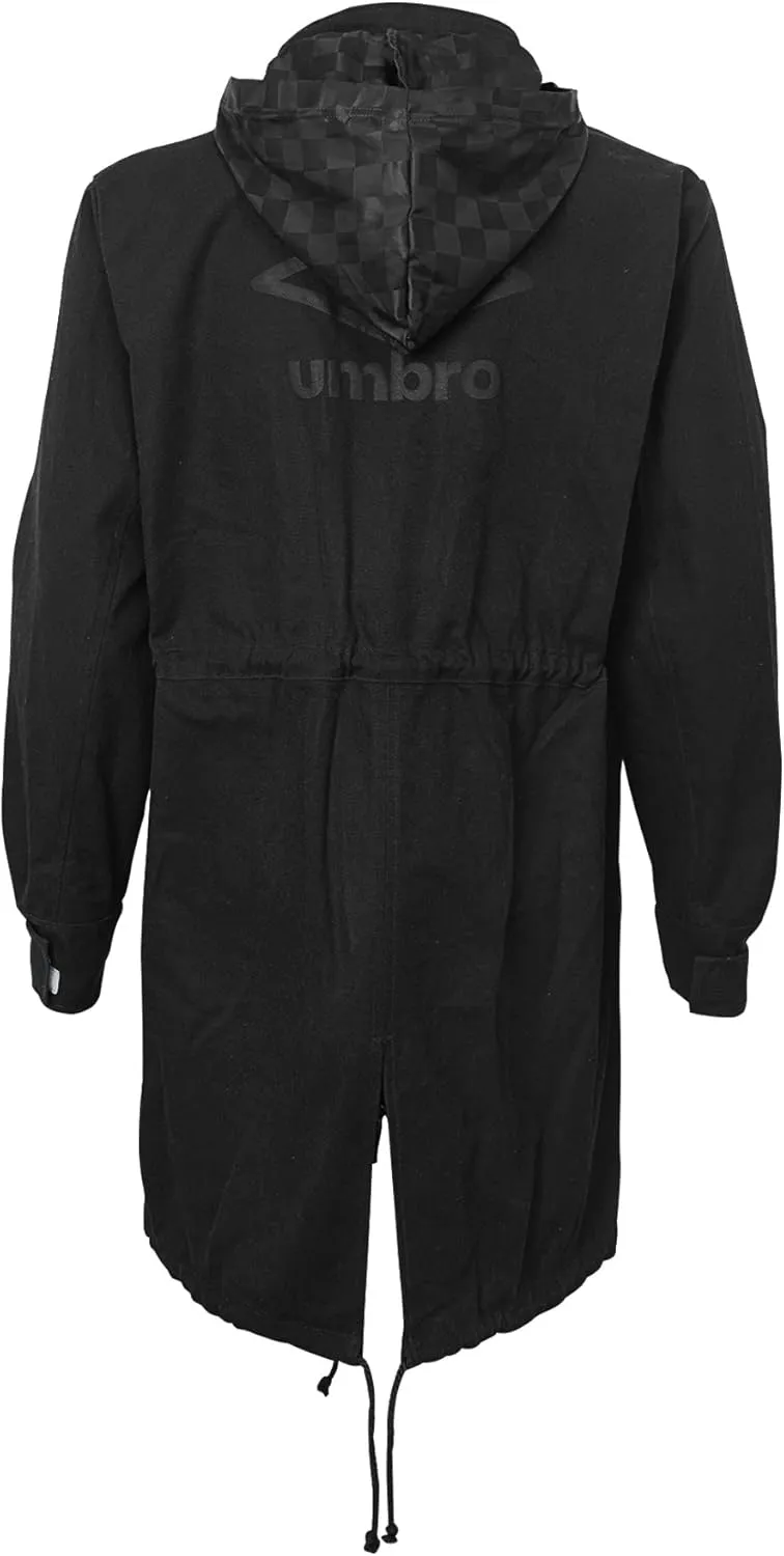 Umbro Men's Hidden Hood Fish Tail Rain Jacket, Color Options