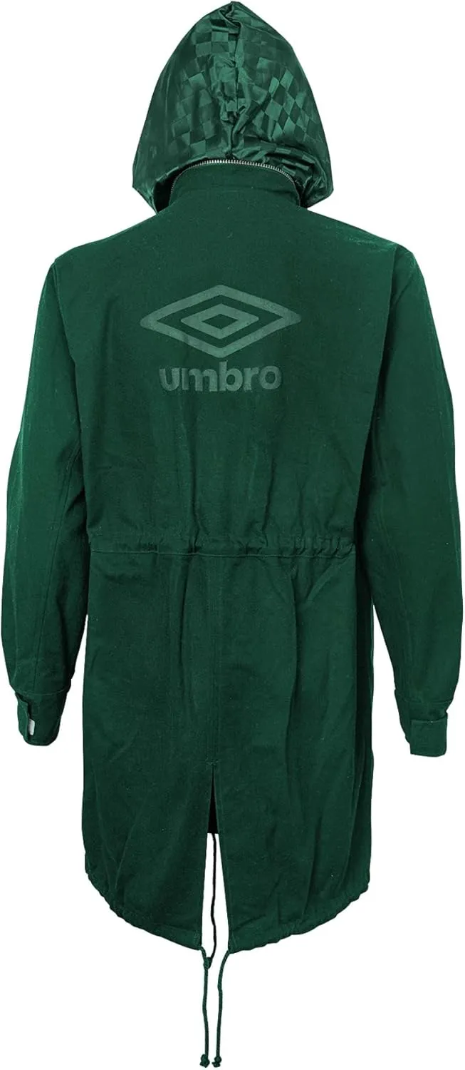 Umbro Men's Hidden Hood Fish Tail Rain Jacket, Color Options