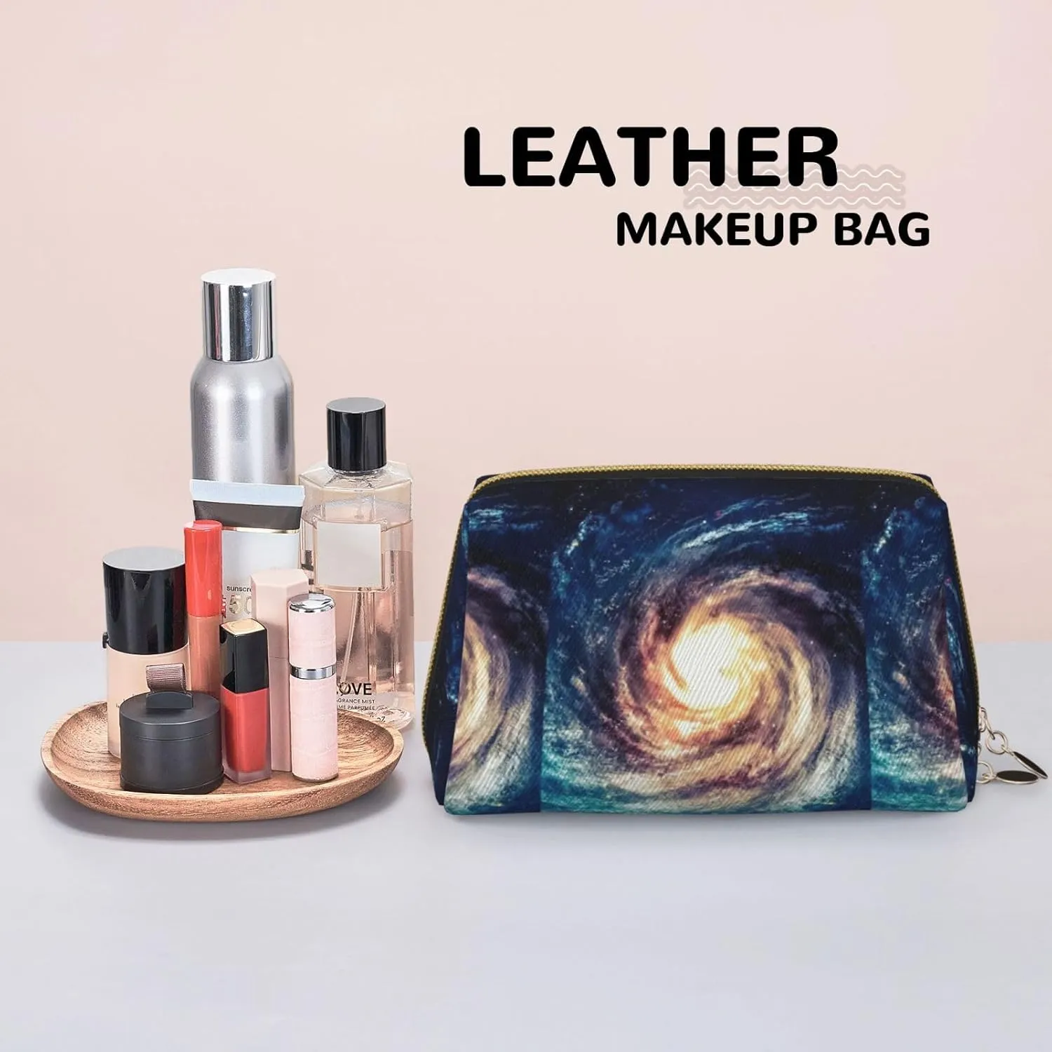 Universe Milky Way Galaxy Travel-Ready Toiletry Bag, Compact Makeup Organizer For Women