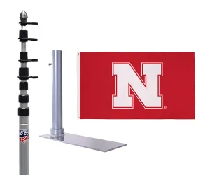 University of Nebraska Ultimate Tailgate Flagpole Kit