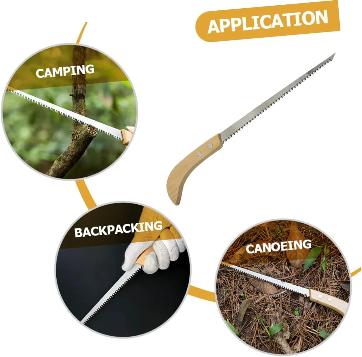 UPKOCH 3sets Ergonomic Mini Saw for Crafts Portable Camping Saw Cutting Handle Garden Tool 2pcs*3