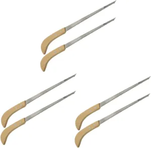 UPKOCH 3sets Ergonomic Mini Saw for Crafts Portable Camping Saw Cutting Handle Garden Tool 2pcs*3