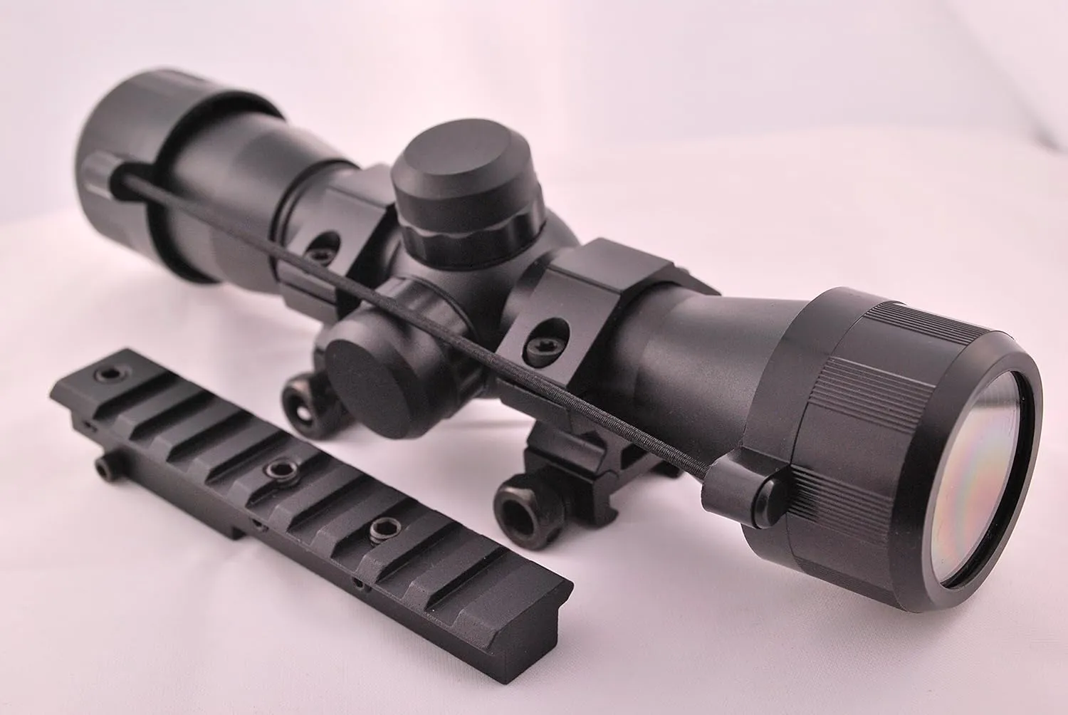 US-DEALS Tactical 4x32 Compact Scope With Rangefinder Reticle and Mosin Nagant Short Mount