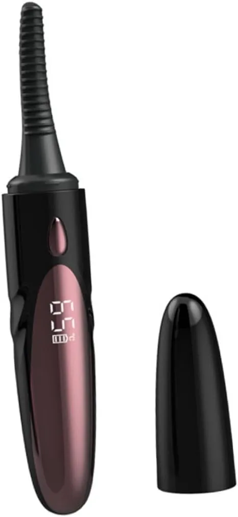 USB Rechargeable Electric Eyelash Curler for Women Compact Heating Eyelash Curling Clip with Temperature Control Portable Design for Travel and Quick Natural Curling