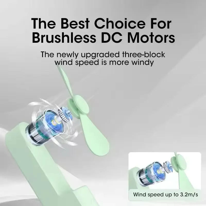 USB Rechargeable Handheld Fan – Compact, Foldable & Portable Fan for Travel