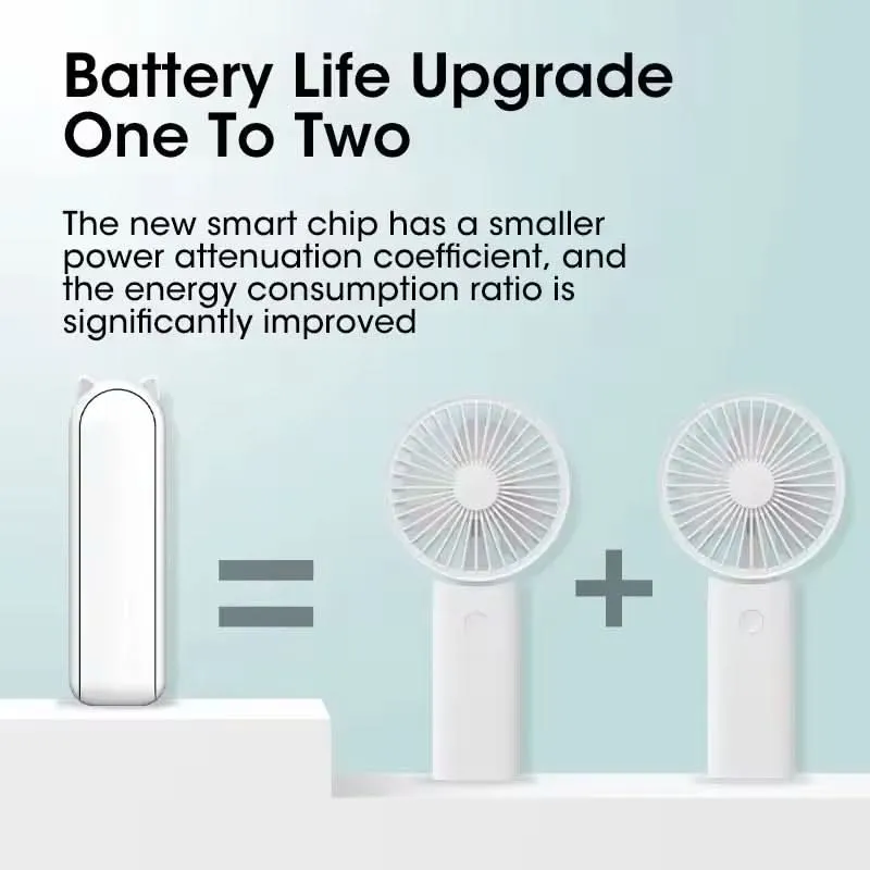USB Rechargeable Handheld Fan – Compact, Foldable & Portable Fan for Travel