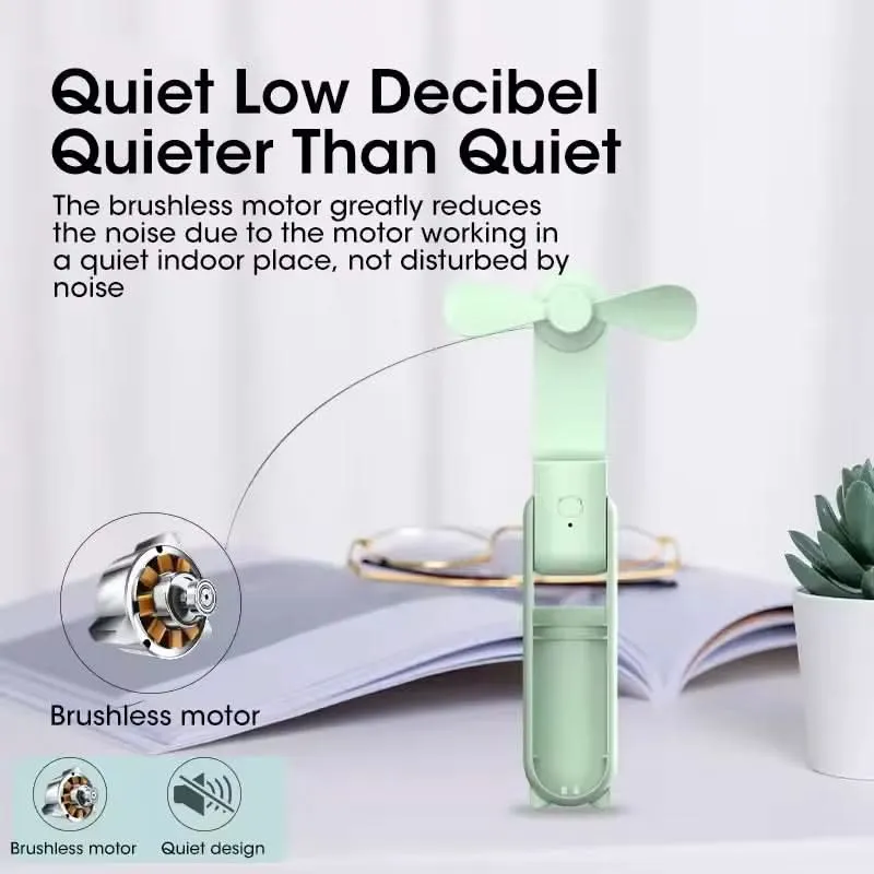 USB Rechargeable Handheld Fan – Compact, Foldable & Portable Fan for Travel