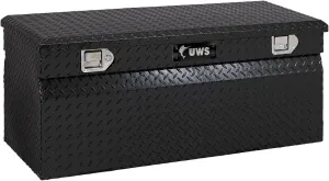 UWS TBC-42-BLK Black 42" Standard Chest with Beveled Insulated Lid