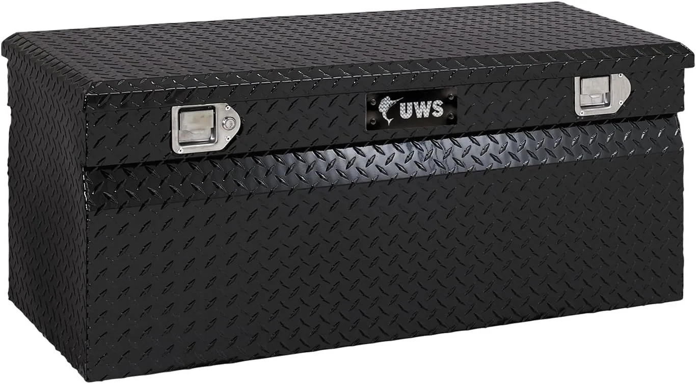 UWS TBC-42-BLK Black 42" Standard Chest with Beveled Insulated Lid