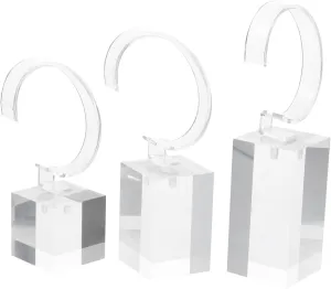 VALICLUD 3pcs Boy Girl Bracelet Stand Transparent Multi-function Display Holders for Watches and Jewelry Tabletop Organizer for Boy Girl Accessories