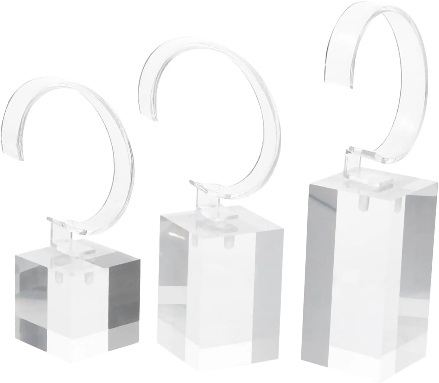 VALICLUD 3pcs Boy Girl Bracelet Stand Transparent Multi-function Display Holders for Watches and Jewelry Tabletop Organizer for Boy Girl Accessories