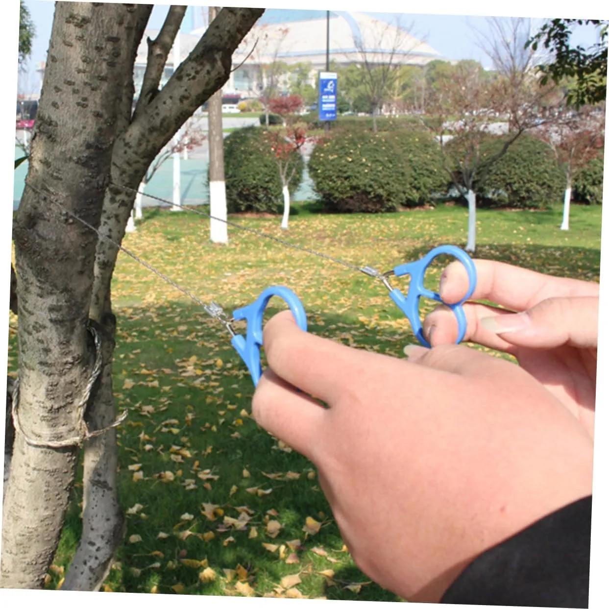 VANZACK 6pcs Portable Stainless Steel Survival Wire Saws for Outdoor Camping and Climbing Manual Rope Cutter for Efficient Branch Cutting Essential Camping Tool