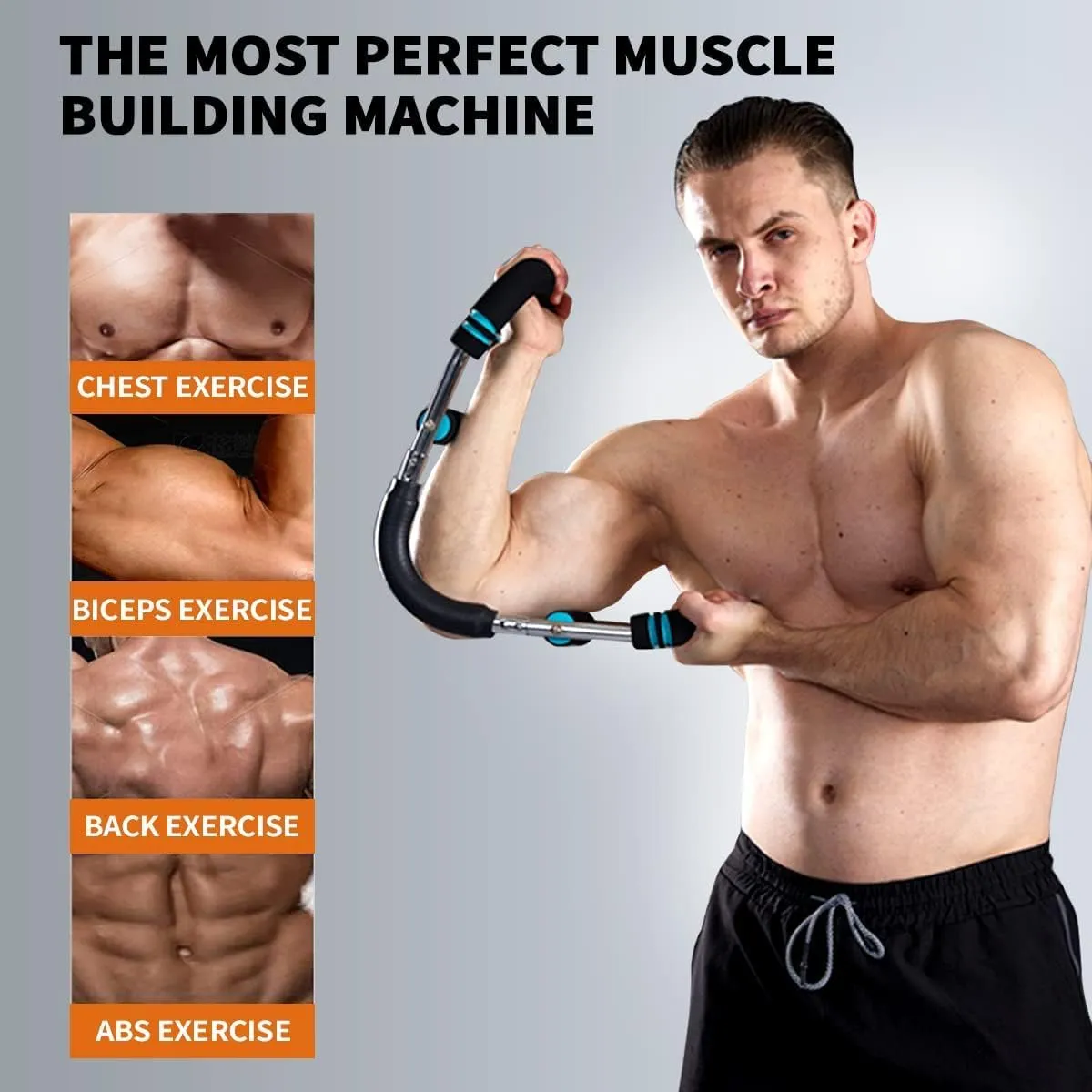 Vedaeyer Twister Arm Trainer, Multifunctional U-Shaped Arm Trainer, Adjustable Chest Arm Training, Indoor Wrist Fitness Equipment