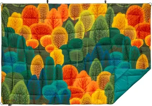 Versatile Packable Outdoor Camping Blanket, Puffy Blanket, Primaloft® Insulation, Warm, Durable, Lightweight, Waterproof, Oversize, Beach, Stadium, and More! 55"x80" (Tony Grove)