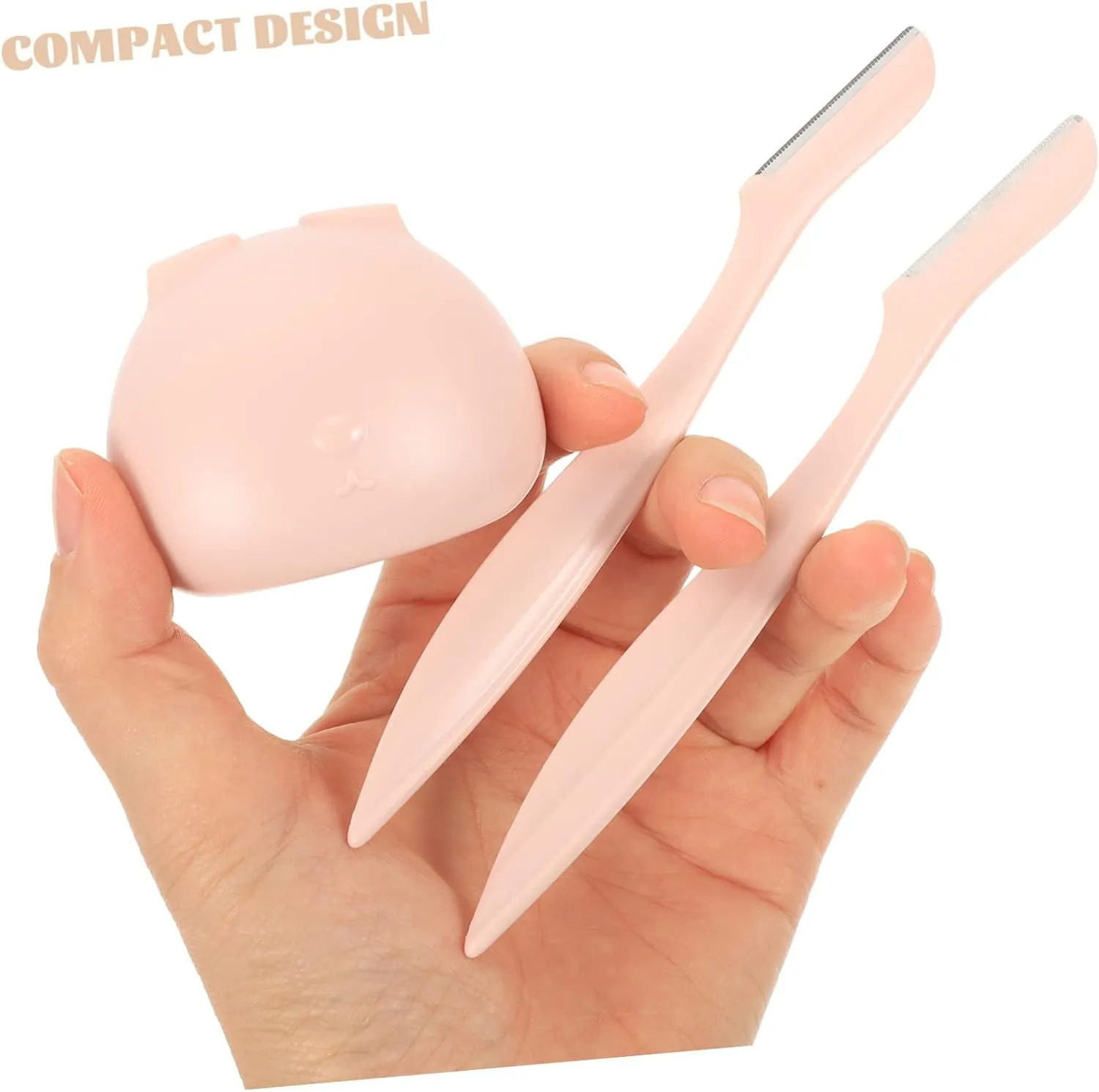 VICASKY 3sets Eyebrow Trimmer Facial Hair Razor Eyebrow Razor Grooming Tool Reusable Plastic Compact 4pcs*3