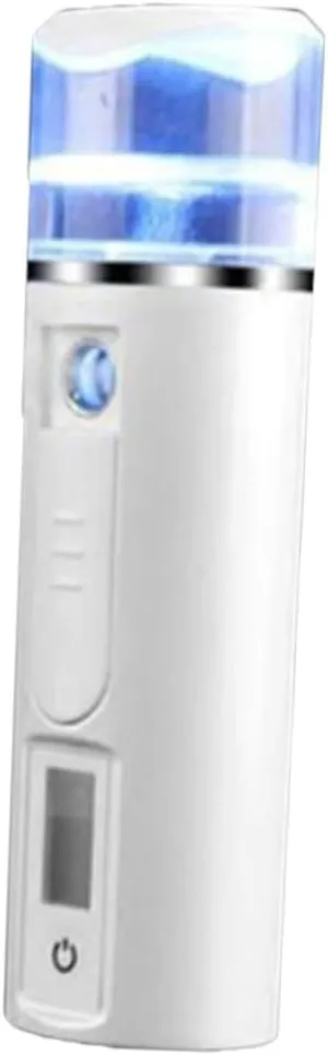 VICASKY Portable Facial Steamer Nano Mist Hydrating Sprayer for Skin Care Moisture Booster Compact Design for Home and Travel White