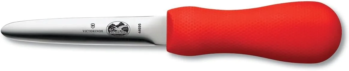Victorinox Oyster Knife 4-Inch Galveston Style Blade, Red SuperGrip Handle