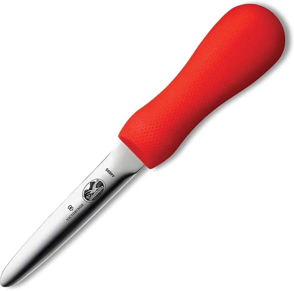 Victorinox Oyster Knife 4-Inch Galveston Style Blade, Red SuperGrip Handle