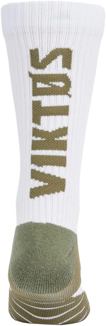 VIKTOS Men's Crew Length Cusioned Breathable Arch Support Moisture Wicking Athletic Operatus Socks, 2-Pack