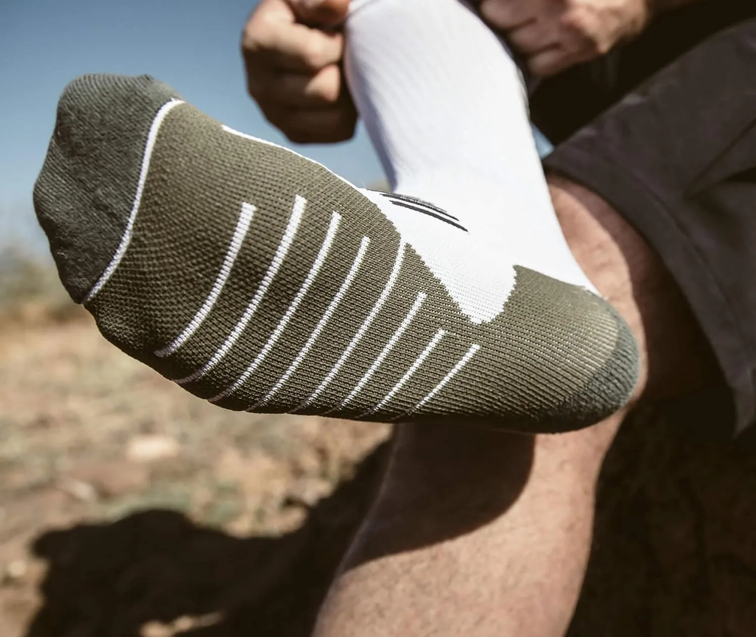 VIKTOS Men's Crew Length Cusioned Breathable Arch Support Moisture Wicking Athletic Operatus Socks, 2-Pack