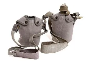 Vintage Canteen With Cover & Shoulder Strap