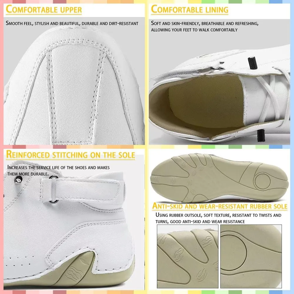vogany shoes orthopedic sneakers men Handmade Suede Lace-Up Ankle Boots – Lightweight, Waterproof Casual Sneakers with Slip-Resistant Sole