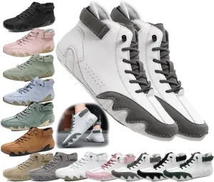 vogany shoes orthopedic sneakers men Handmade Suede Lace-Up Ankle Boots – Lightweight, Waterproof Casual Sneakers with Slip-Resistant Sole