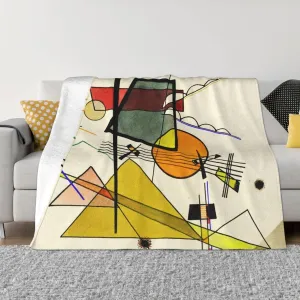 Wassily Kandinsky - Melodisch 60"X50" Flannel Blanket - 100% Soft Polyester, Lightweight and Warm, Suitable for Families, Camping, Travel