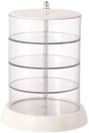 Watch Box Travel Watch Case Plastic Watch Storage Box Multi-layer Rotating Watch Box Transparent Watch Jewelry Display Box Jewelry Storage Box Watch Box for Men(M18.5cm)