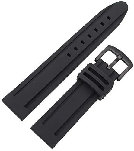 Watchband watch straps 22mm 24mm silicone watch band strap sport soft diving rubber clock watchbands stainless steel pin buckle bracelet accessories