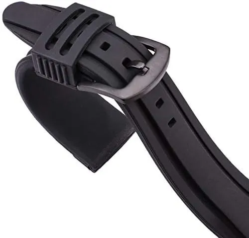 Watchband watch straps 22mm 24mm silicone watch band strap sport soft diving rubber clock watchbands stainless steel pin buckle bracelet accessories