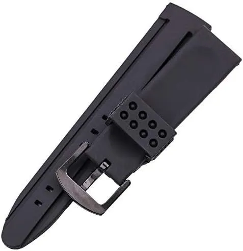 Watchband watch straps 22mm 24mm silicone watch band strap sport soft diving rubber clock watchbands stainless steel pin buckle bracelet accessories