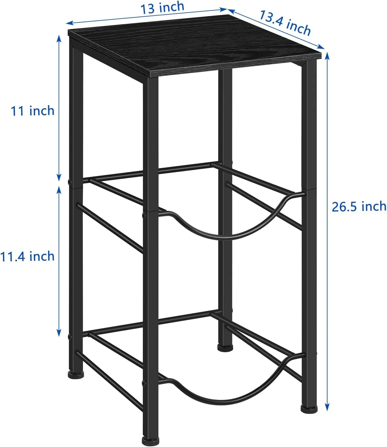 Water Jug Holder 5 Gallon Water Bottle Holder with Top Shelve 2 Tier Water Cooler Storage Rack Heavy Duty Water Dispenser Stand for Kitchen Living Room Office Black