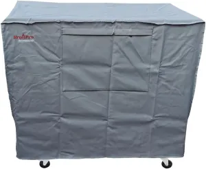 Waterproof 80-100 Qt Rolling Cooler Cart Cover Fits Most Patio Ice Chest Party Cooler Upto 43L x 22W x 32H inch-Grey
