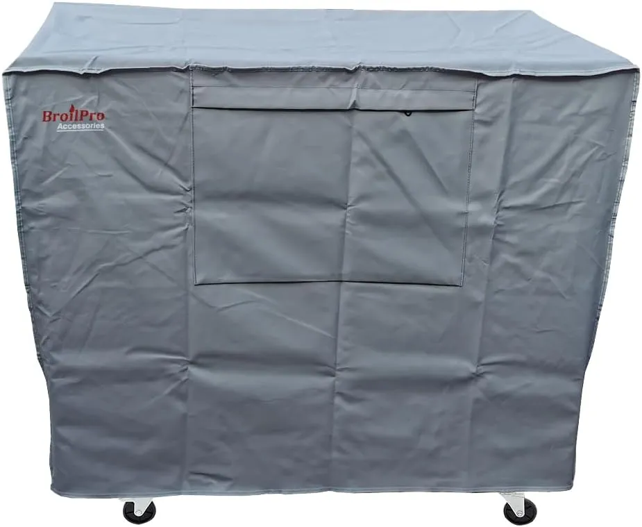 Waterproof 80-100 Qt Rolling Cooler Cart Cover Fits Most Patio Ice Chest Party Cooler Upto 43L x 22W x 32H inch-Grey