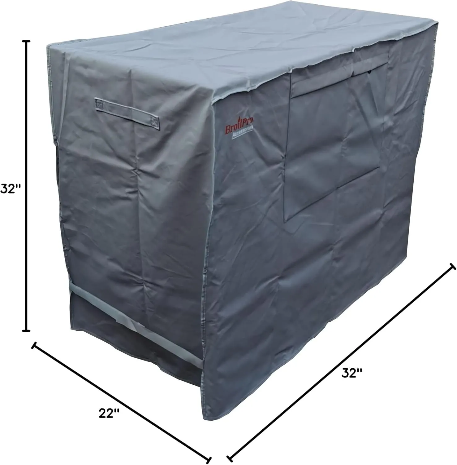 Waterproof 80-100 Qt Rolling Cooler Cart Cover Fits Most Patio Ice Chest Party Cooler Upto 43L x 22W x 32H inch-Grey