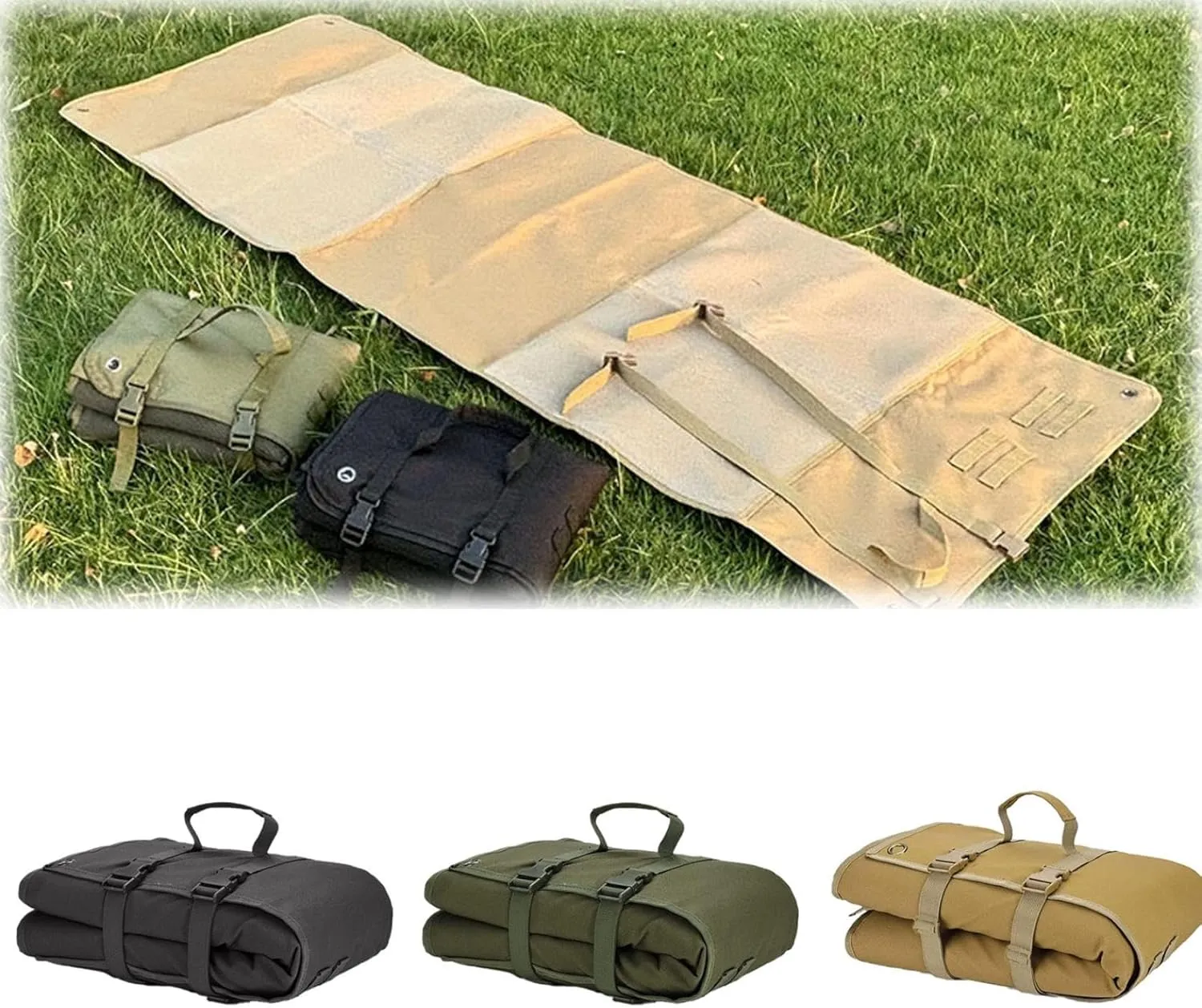 Waterproof Foldable Camping Mat, Roll Up Shooting Mats, Extra Large Durable Shooting Mats, Portable Outdoor Gear for Motorcycle Travel H Unting & Camping,75x200cm