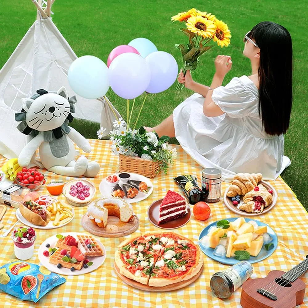 Waterproof Foldable Outdoor Picnic Mat,2023 New Extra Large Beach Blanket Foldable Lightweight Waterproof Sand Mat,Portable Travel Blanket Play Mat for Beach Camping Hiking Park (#A3, 60 * 80 in)