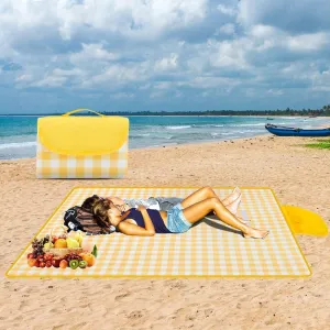 Waterproof Foldable Outdoor Picnic Mat,2023 New Extra Large Beach Blanket Foldable Lightweight Waterproof Sand Mat,Portable Travel Blanket Play Mat for Beach Camping Hiking Park (#A3, 60 * 80 in)
