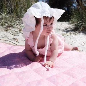 Waterproof Picnic Mat, Blush and Blocks, Charlotte