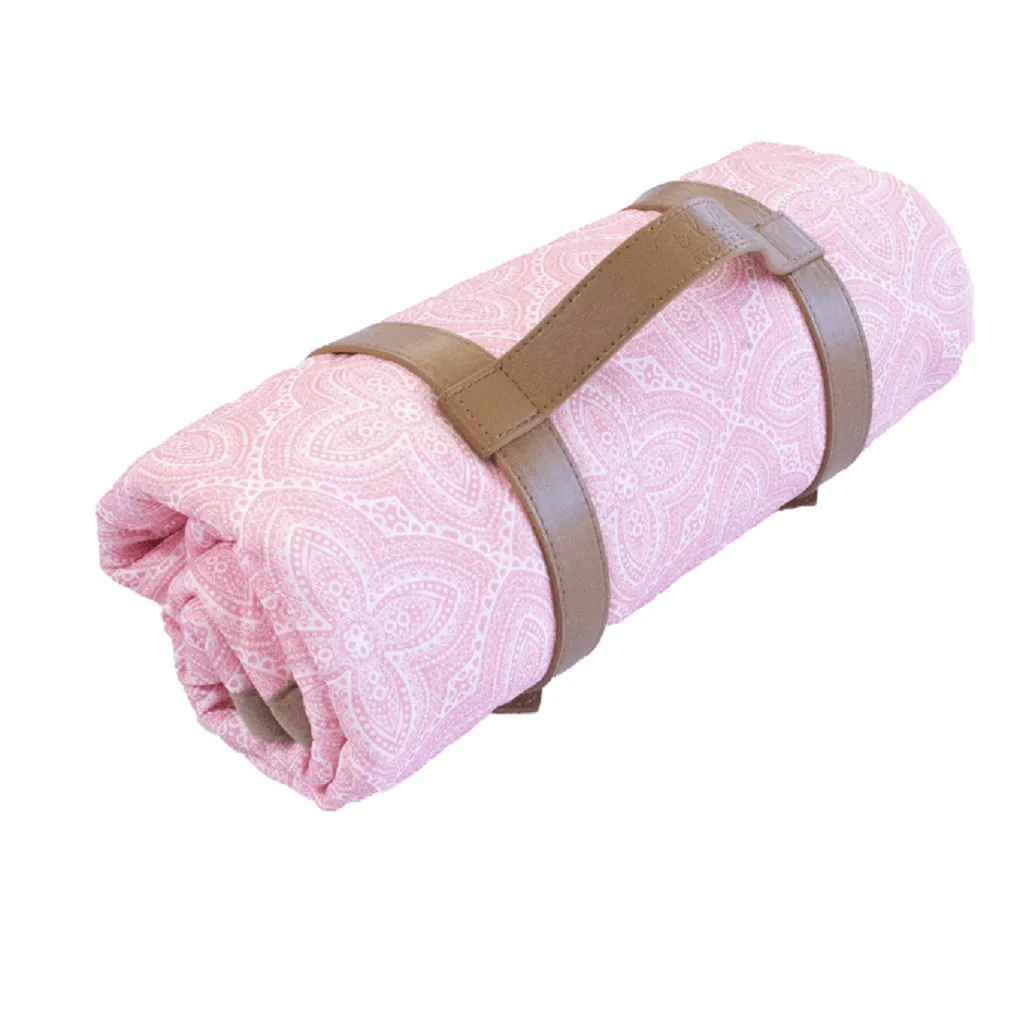 Waterproof Picnic Mat, Blush and Blocks, Charlotte