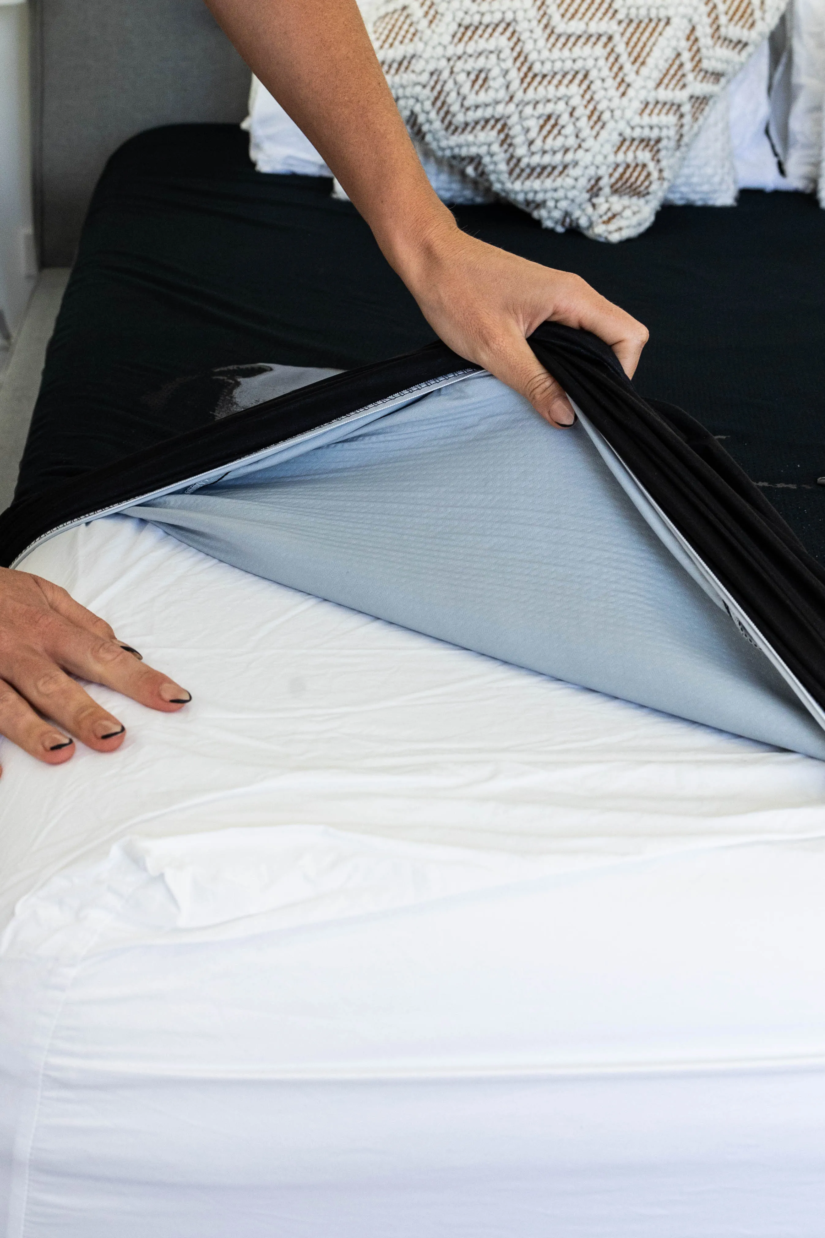 Waterproof Squirt Blanket™️ - Black Fitted Sheet